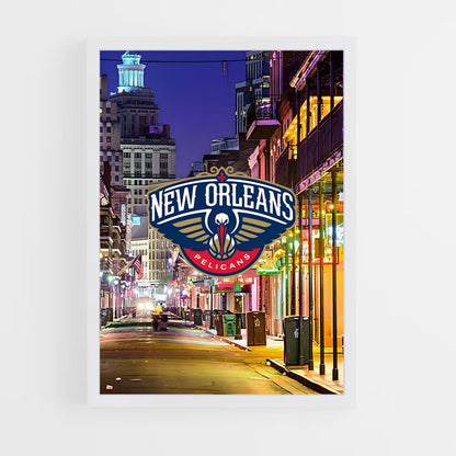 ap-new orleans pelicans-1 cadre Blanc