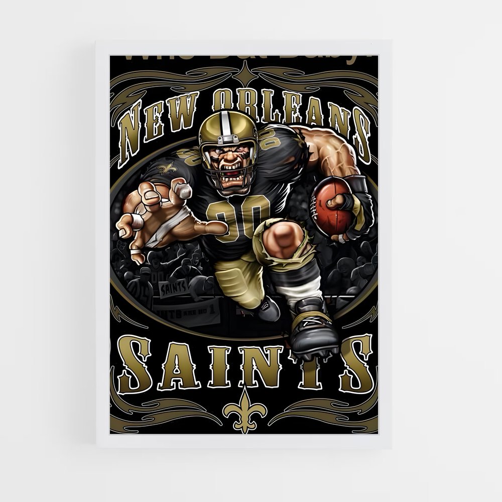 ap-new orleans saints-4 cadre Blanc