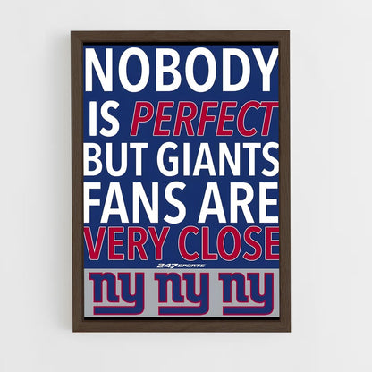 ap-new york giants-8 cadre Bois foncé