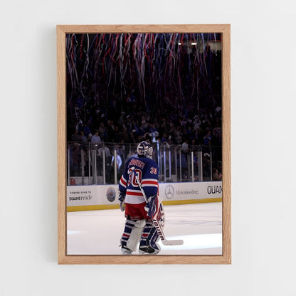 ap-new york islanders-2 cadre Bois clair