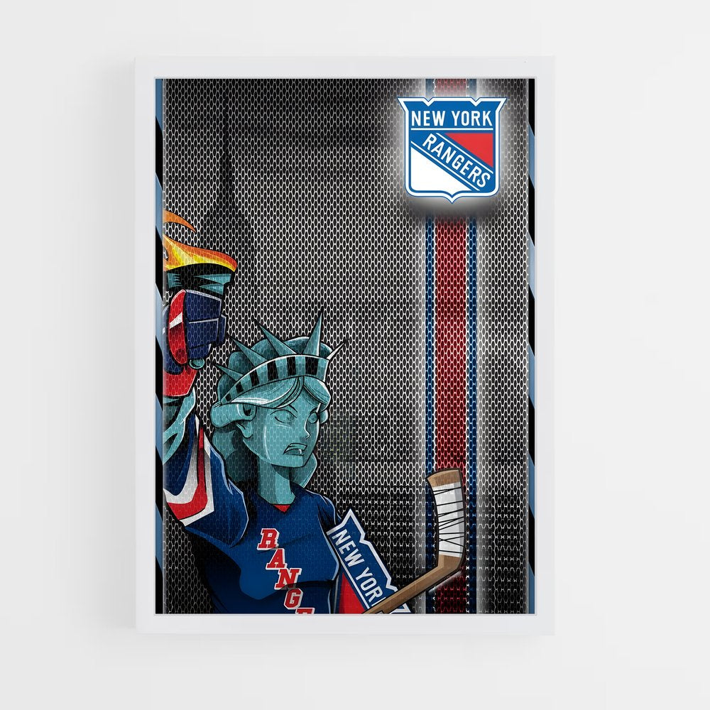 ap-new york rangers-9 cadre Blanc