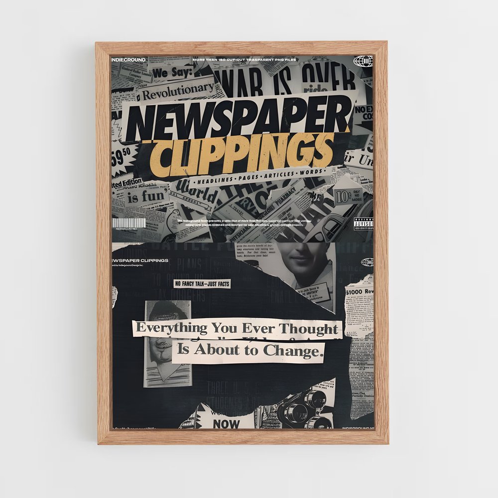 ap-newspapers-5 cadre Bois clair