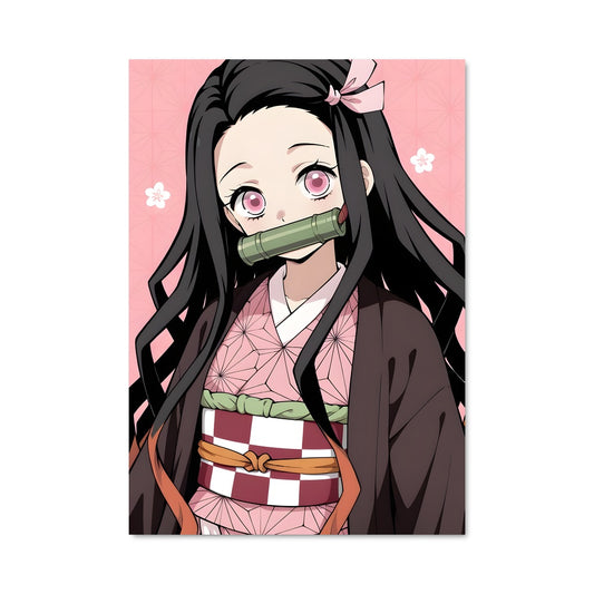 Poster Nezuko en Rose
