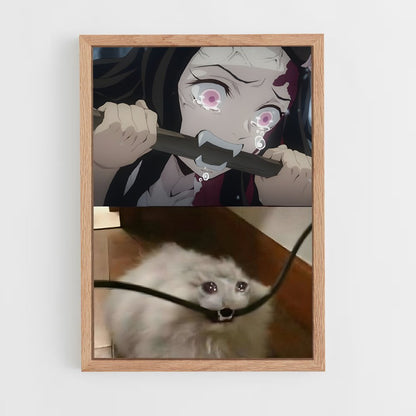 ap-nezuko kamado-3 cadre Bois clair