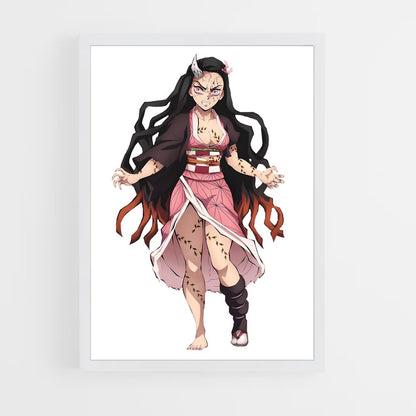 ap-nezuko kamado-8 cadre Blanc