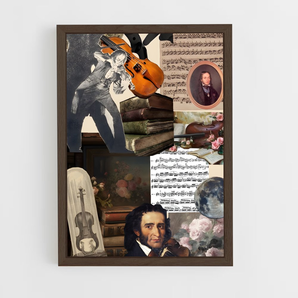 ap-niccolo paganini-2 cadre Bois foncé