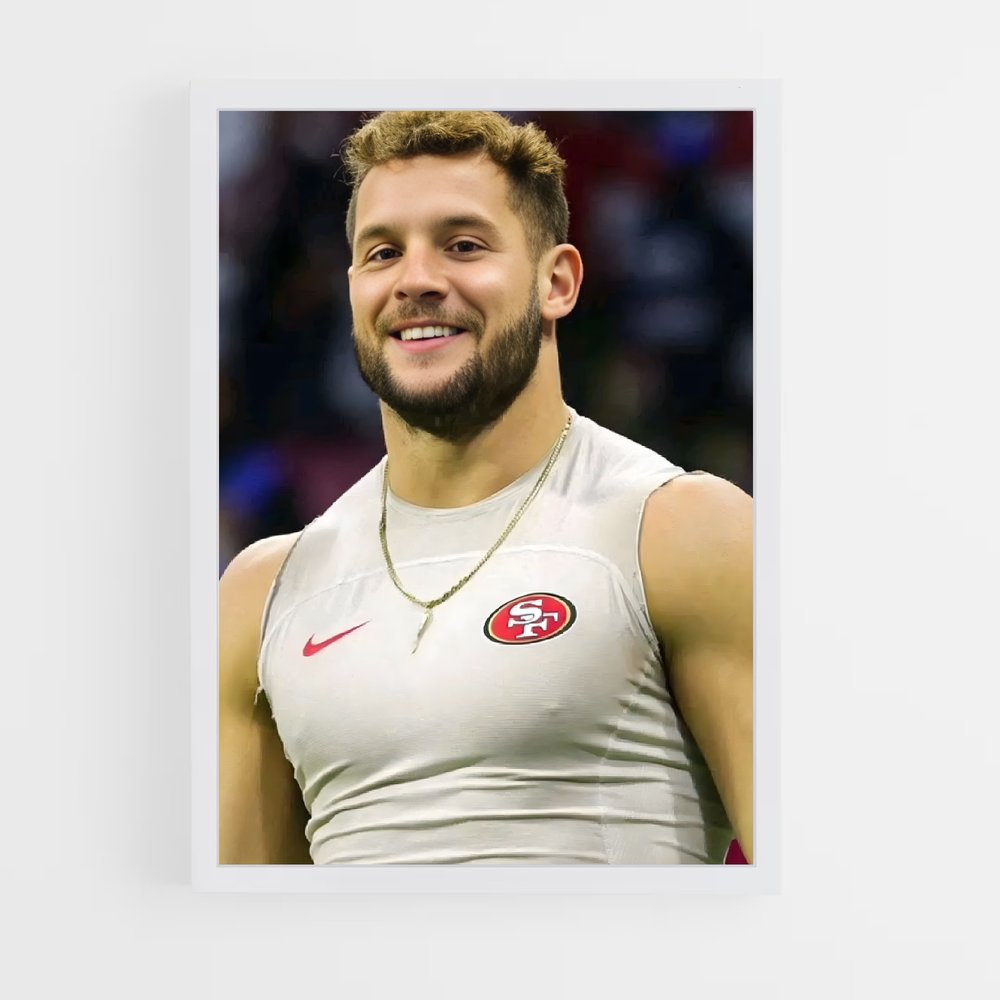 ap-nick bosa-8 cadre Blanc