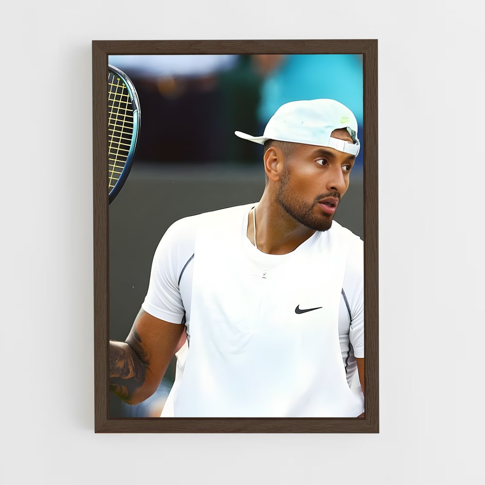 ap-nick kyrgios-2 cadre Bois foncé