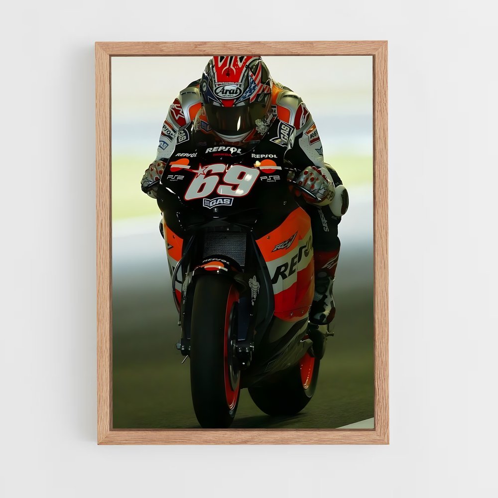 ap-nicky hayden-4 cadre Bois clair
