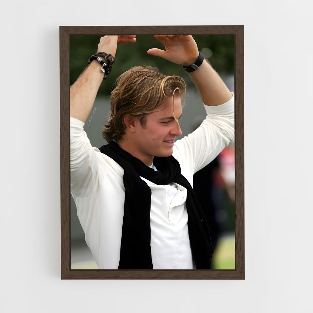 ap-nico rosberg-4 cadre Bois foncé