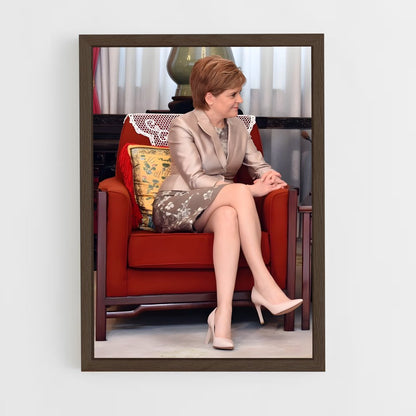 ap-nicola sturgeon-1 cadre Bois foncé