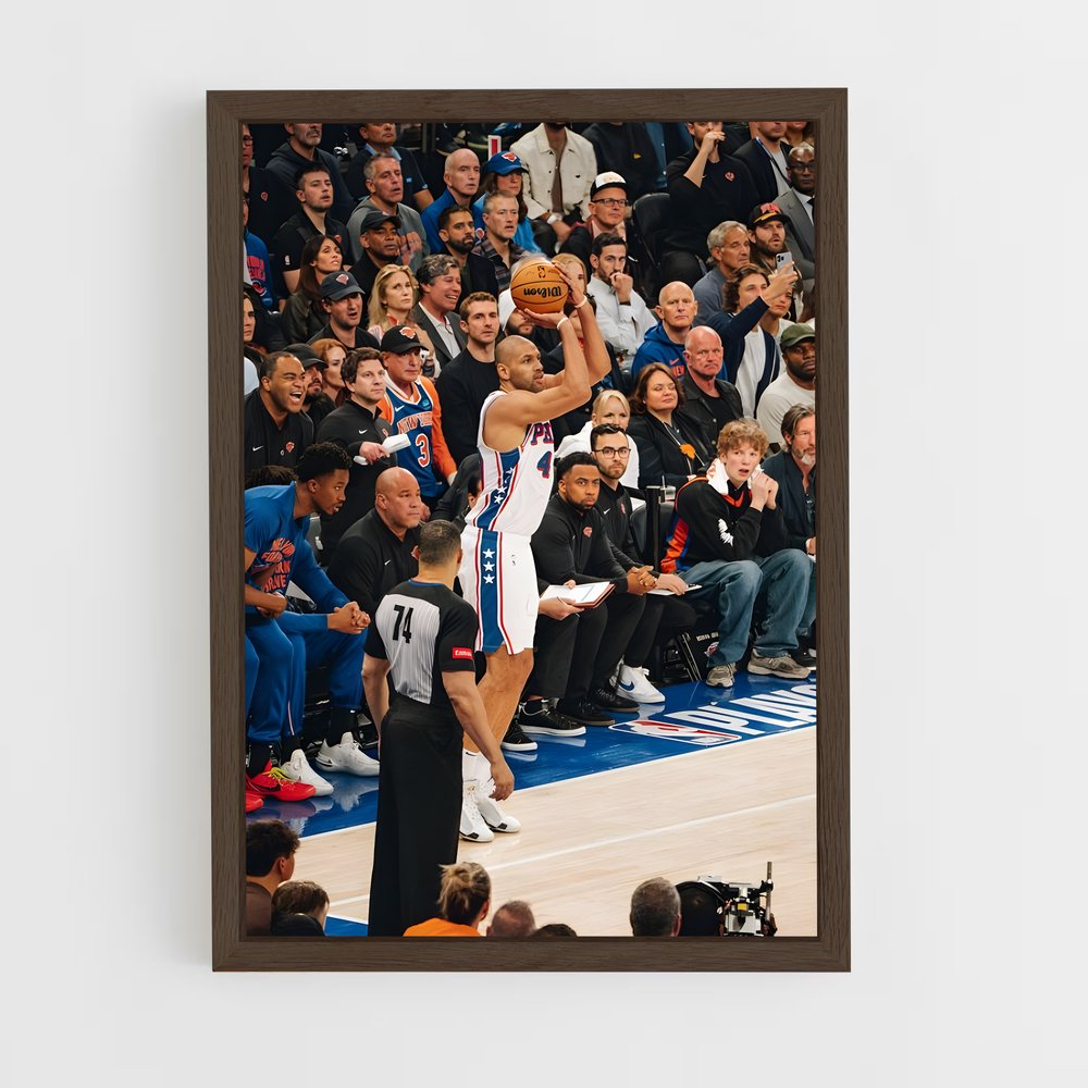 ap-nicolas batum-6 cadre Bois foncé