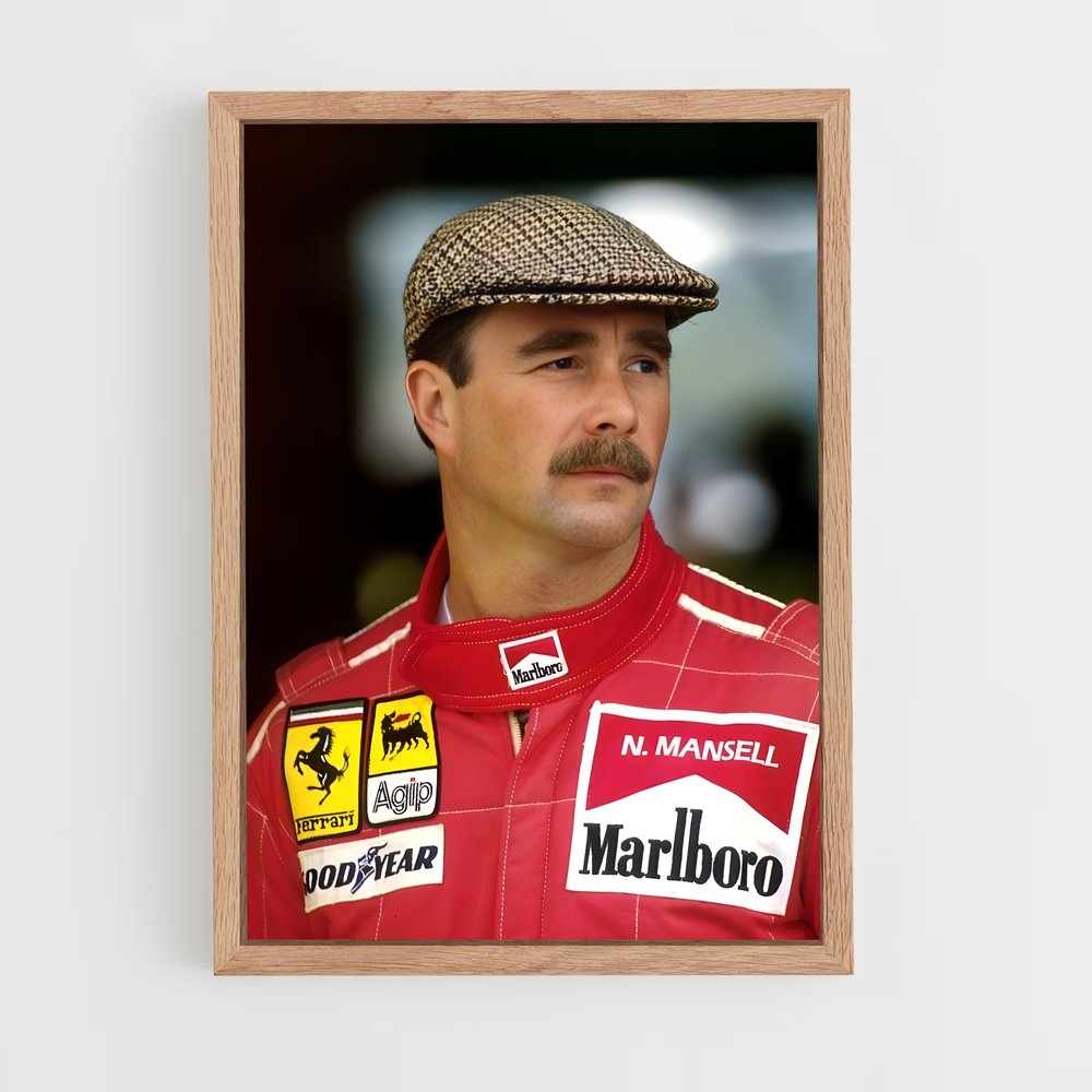 ap-nigel mansell-1 cadre Bois clair