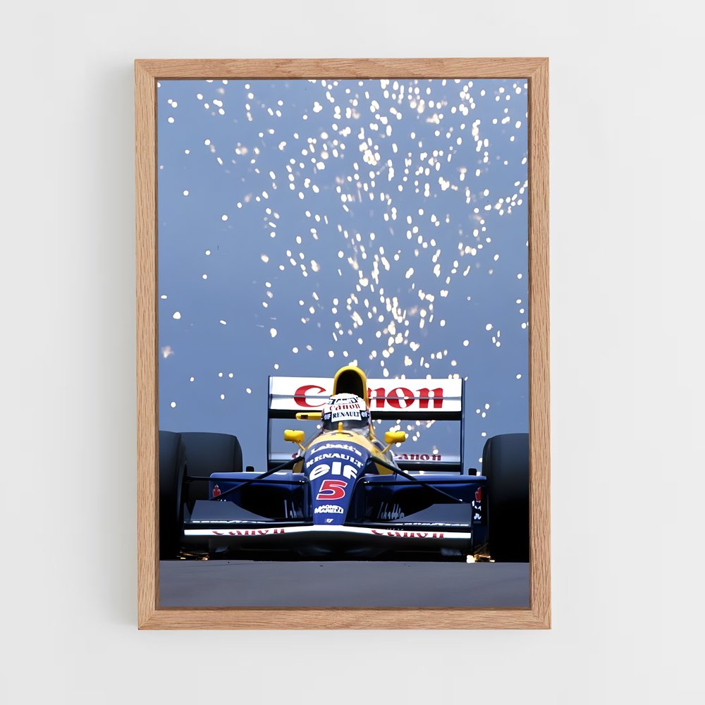 ap-nigel mansell-2 cadre Bois clair