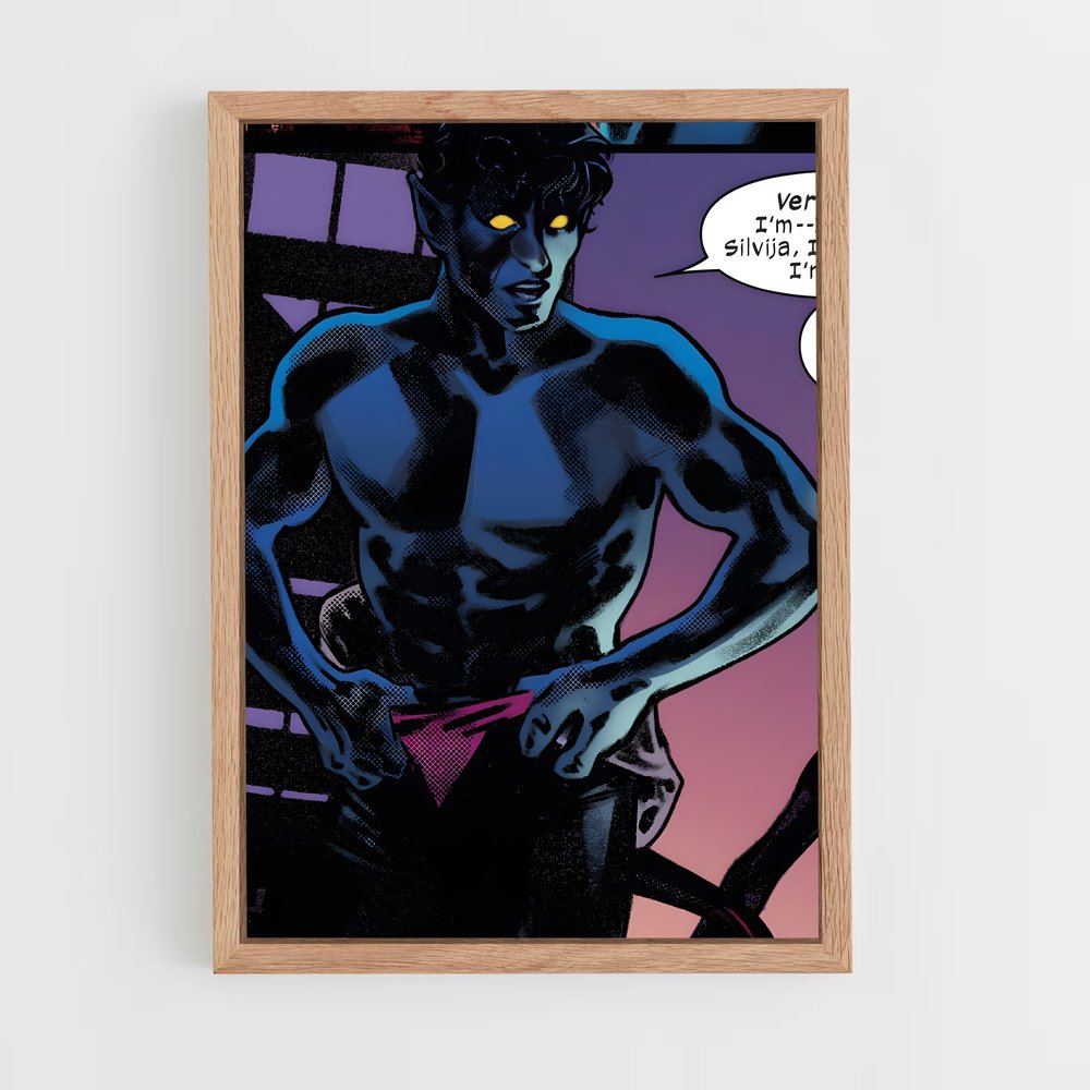 ap-nightcrawler x-men-6 cadre Bois clair