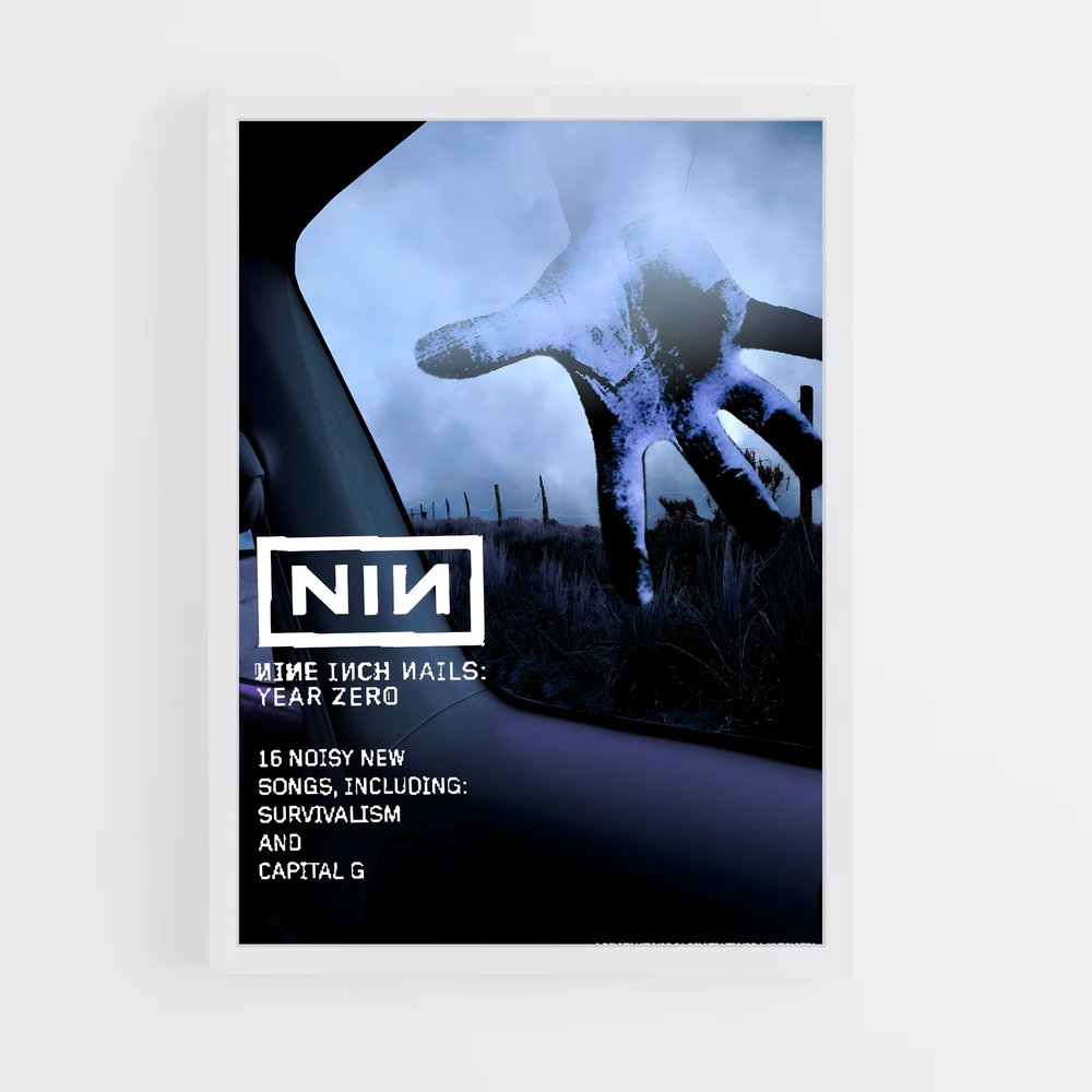 ap-nine inch nails-2 cadre Blanc