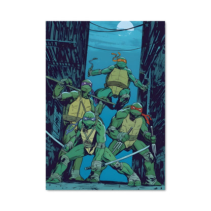 Poster Turtles en Foulée