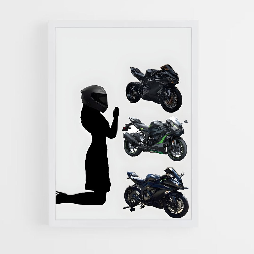 ap-ninja zx-6r-4 cadre Blanc