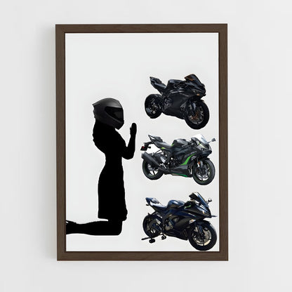 ap-ninja zx-6r-4 cadre Bois foncé
