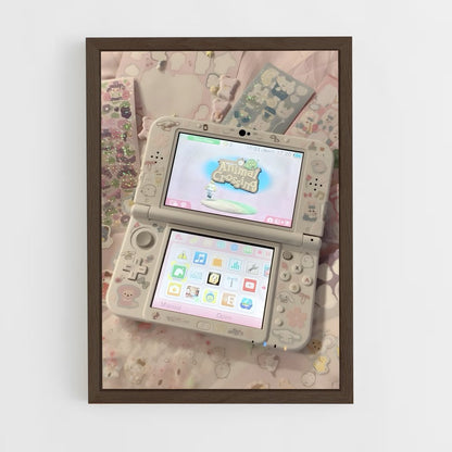 ap-nintendo 3ds-1 cadre Bois foncé