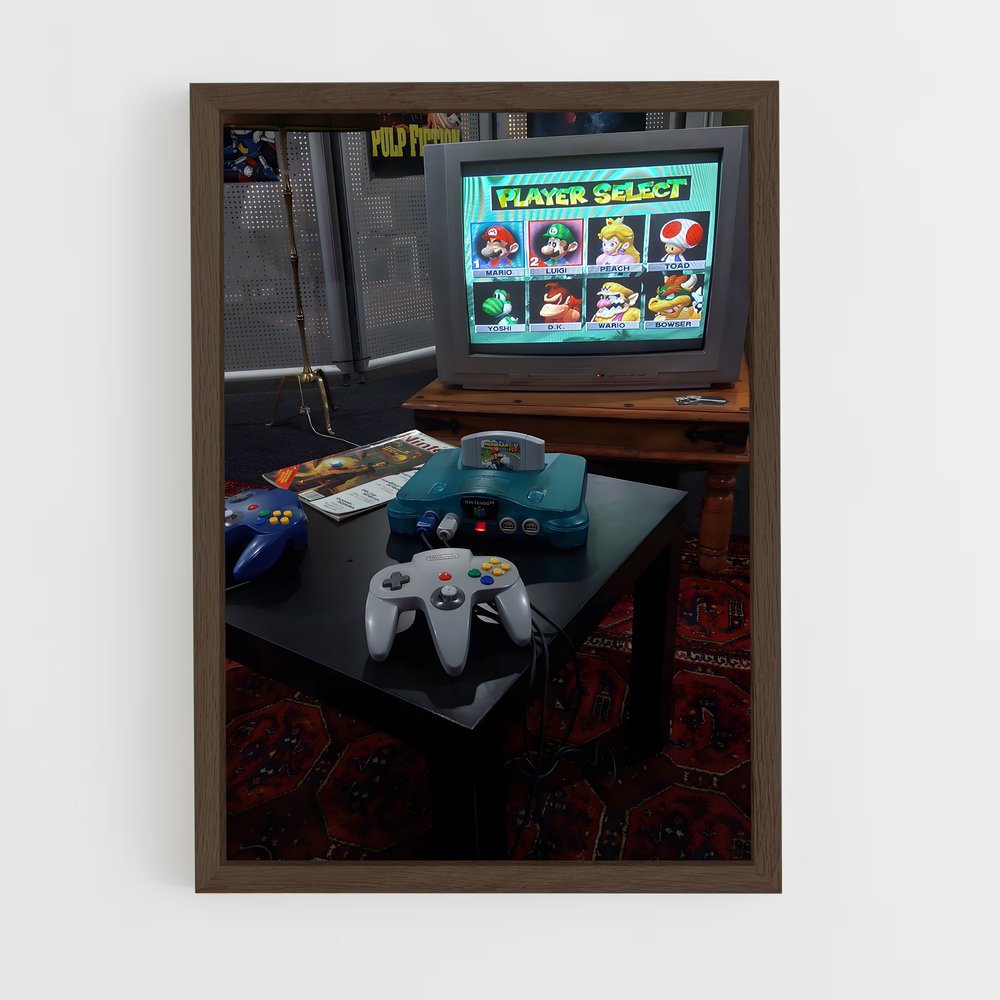 ap-nintendo 64-2 cadre Bois foncé