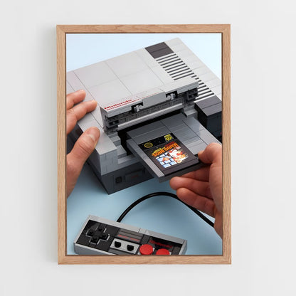 ap-nintendo entertainment system-2 cadre Bois clair
