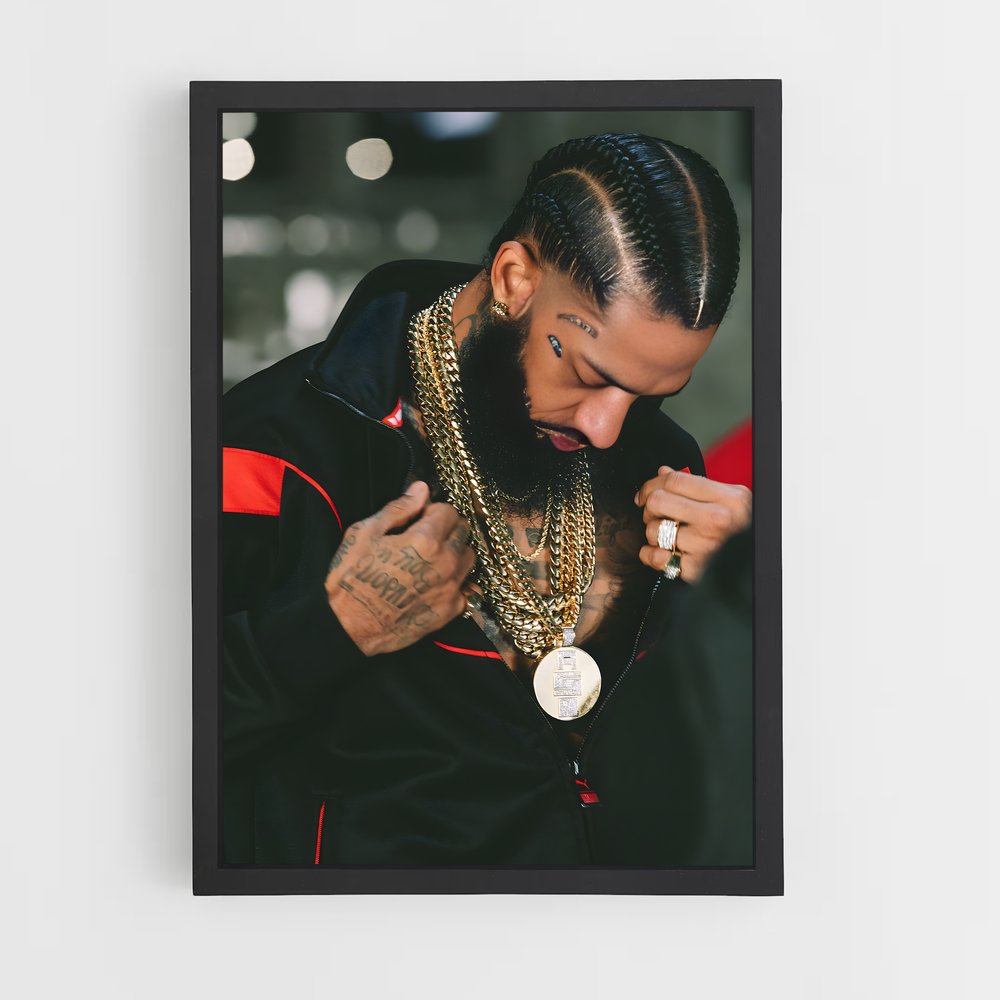 ap-nipsey hussle-8 cadre Noir