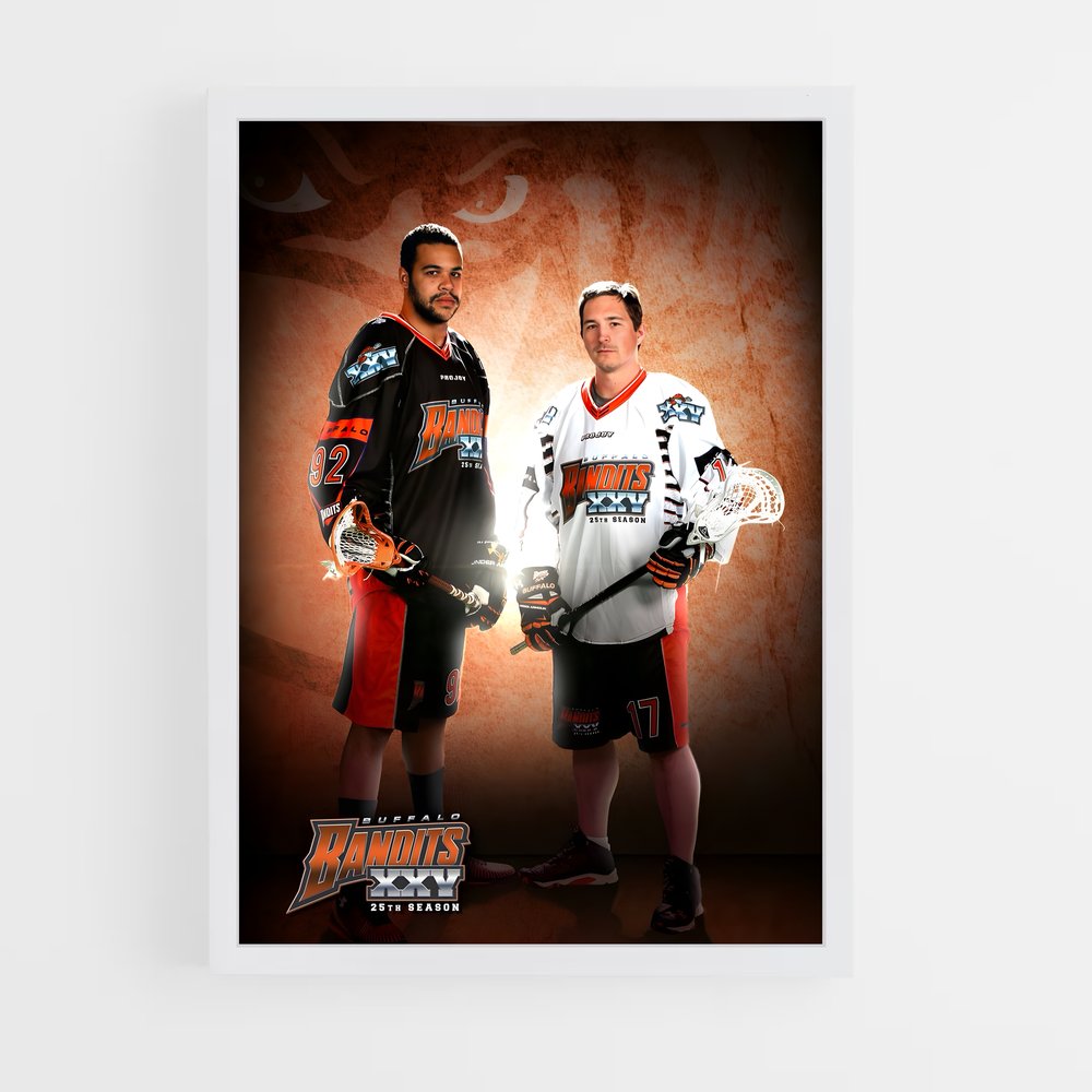 ap-nll national lacrosse league-1 cadre Blanc