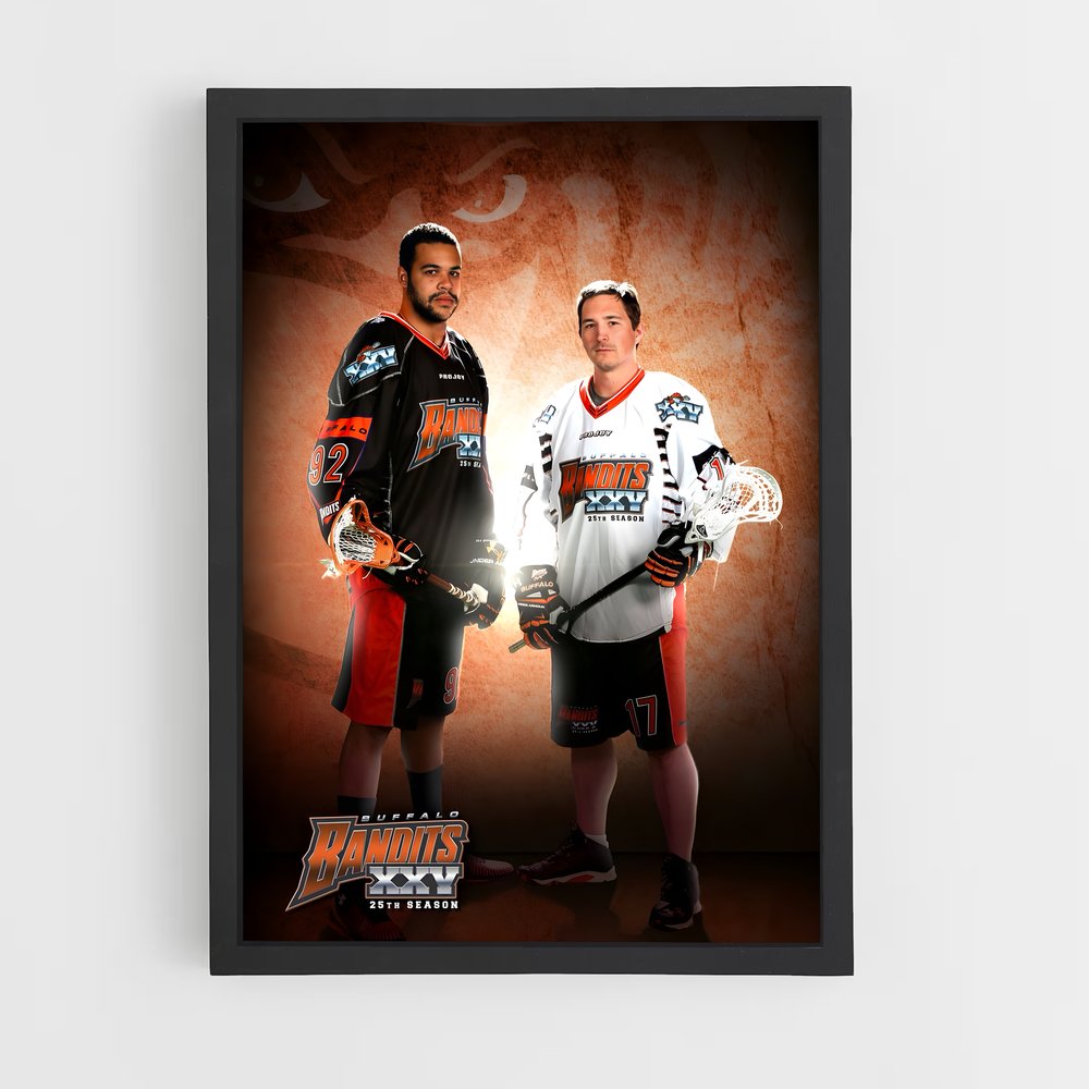 ap-nll national lacrosse league-1 cadre Noir