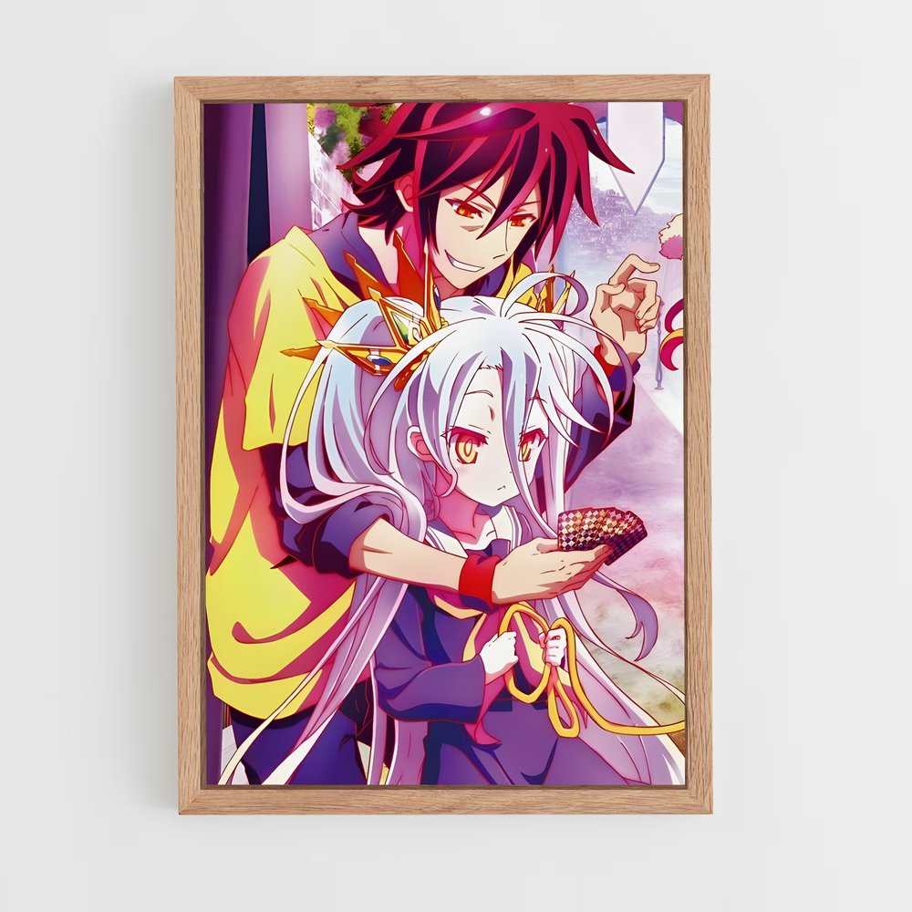 ap-no game no life-1 cadre Bois clair