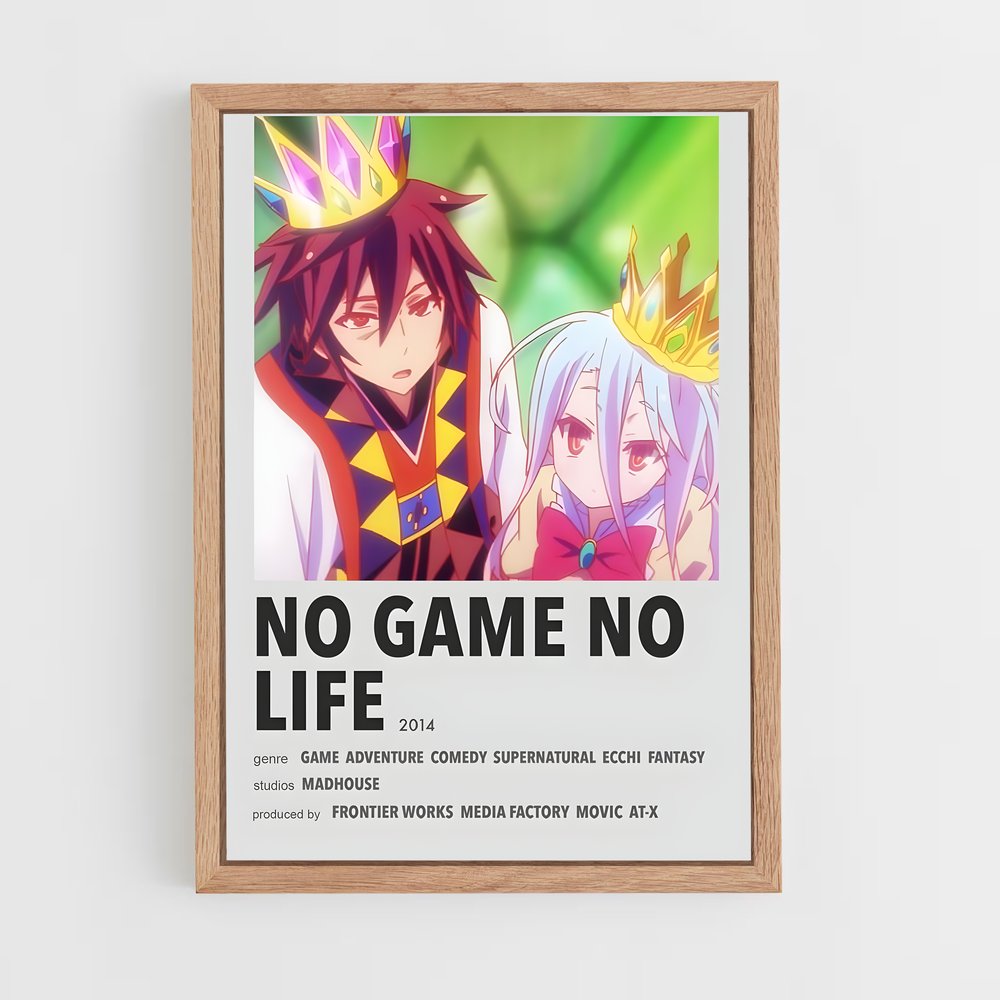 ap-no game no life-2 cadre Bois clair