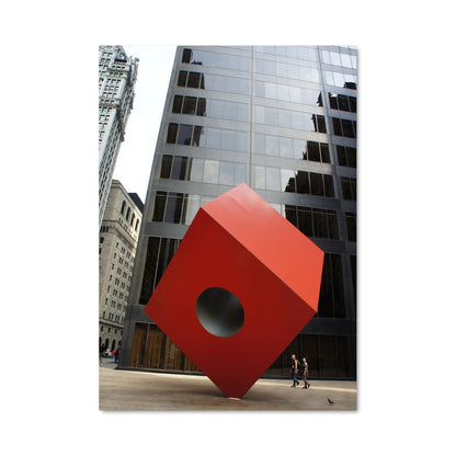 Poster Cube Écarlate
