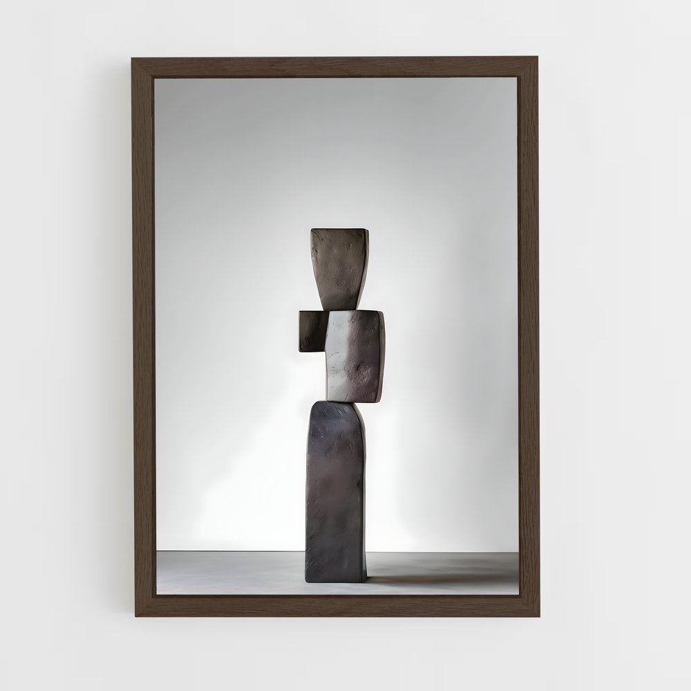 ap-noguchi sculptures-2 cadre Bois foncé