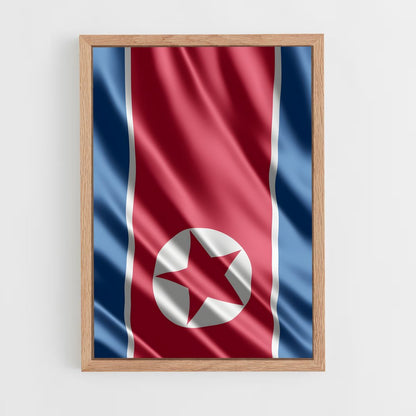 ap-north korea flag-1 cadre Bois clair