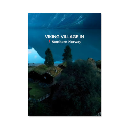 Poster Village Lacustre