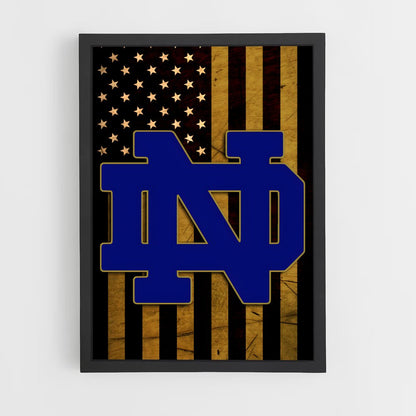 ap-notre dame fighting irish-5 cadre Noir