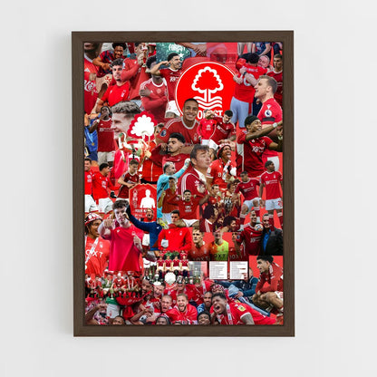 ap-nottingham forest fc-2 cadre Bois foncé