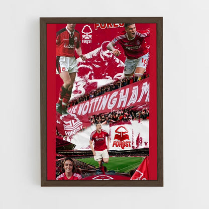 ap-nottingham forest fc-8 cadre Bois foncé