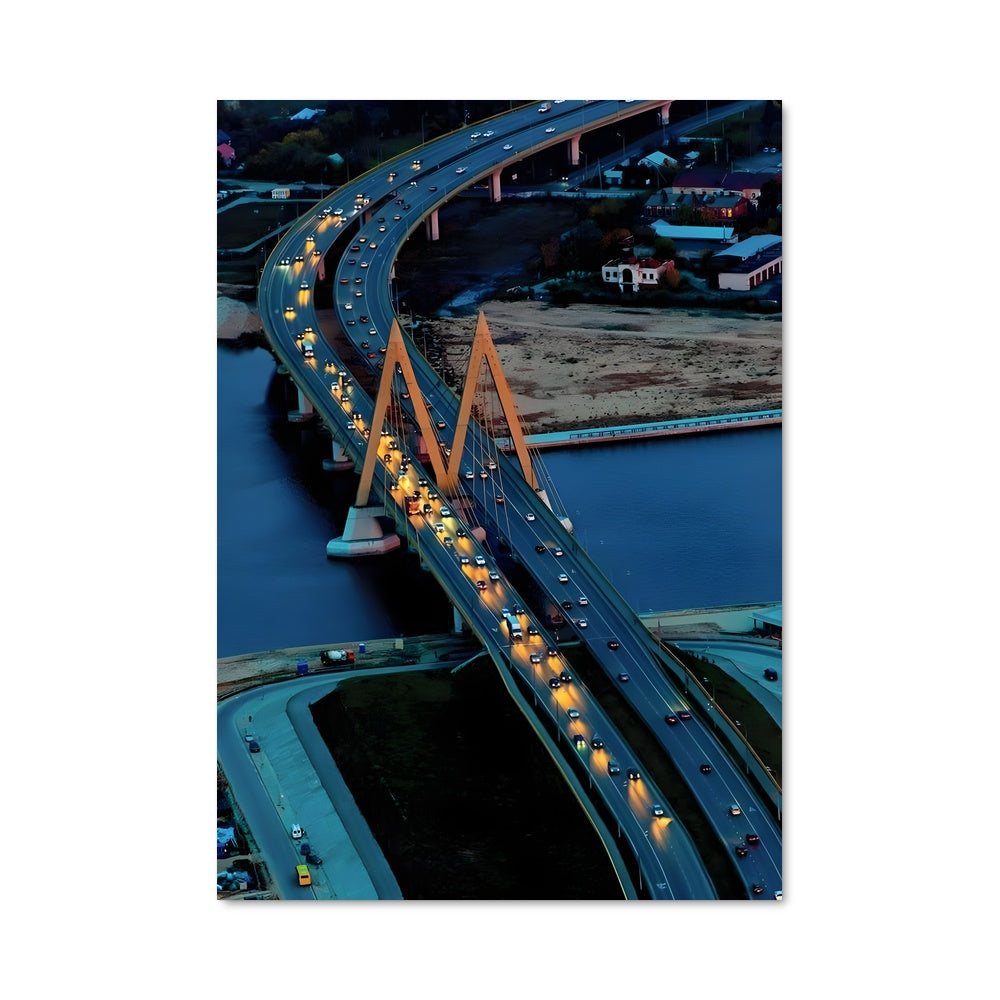 Poster Pont de Novosibirsk