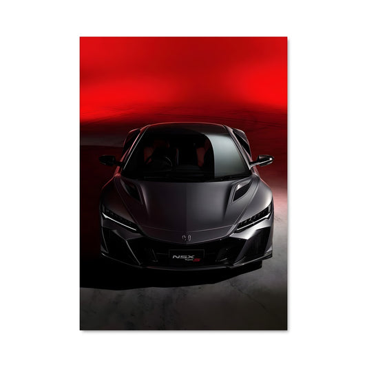 Poster Honda NSX Concept Rouge