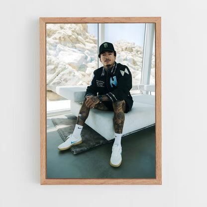 ap-nyjah huston-4 cadre Bois clair