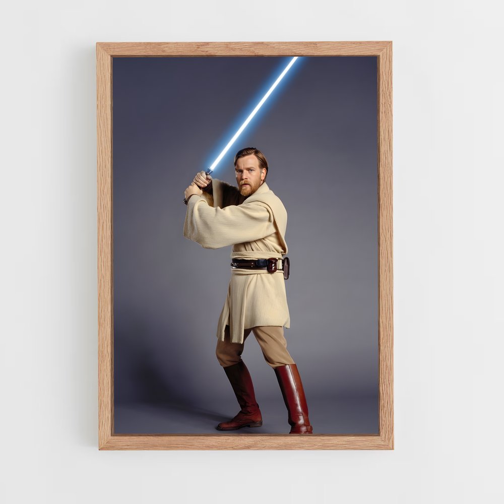 ap-obi-wan kenobi-4 cadre Bois clair