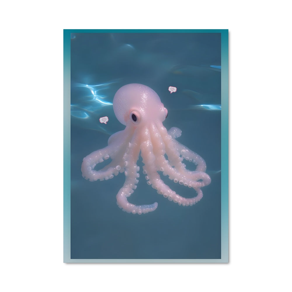 Poster Octopus Rose