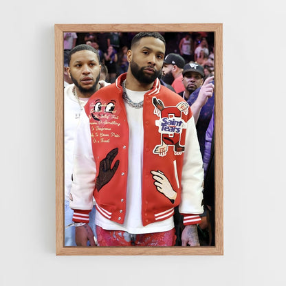 ap-odell beckham jr-4 cadre Bois clair