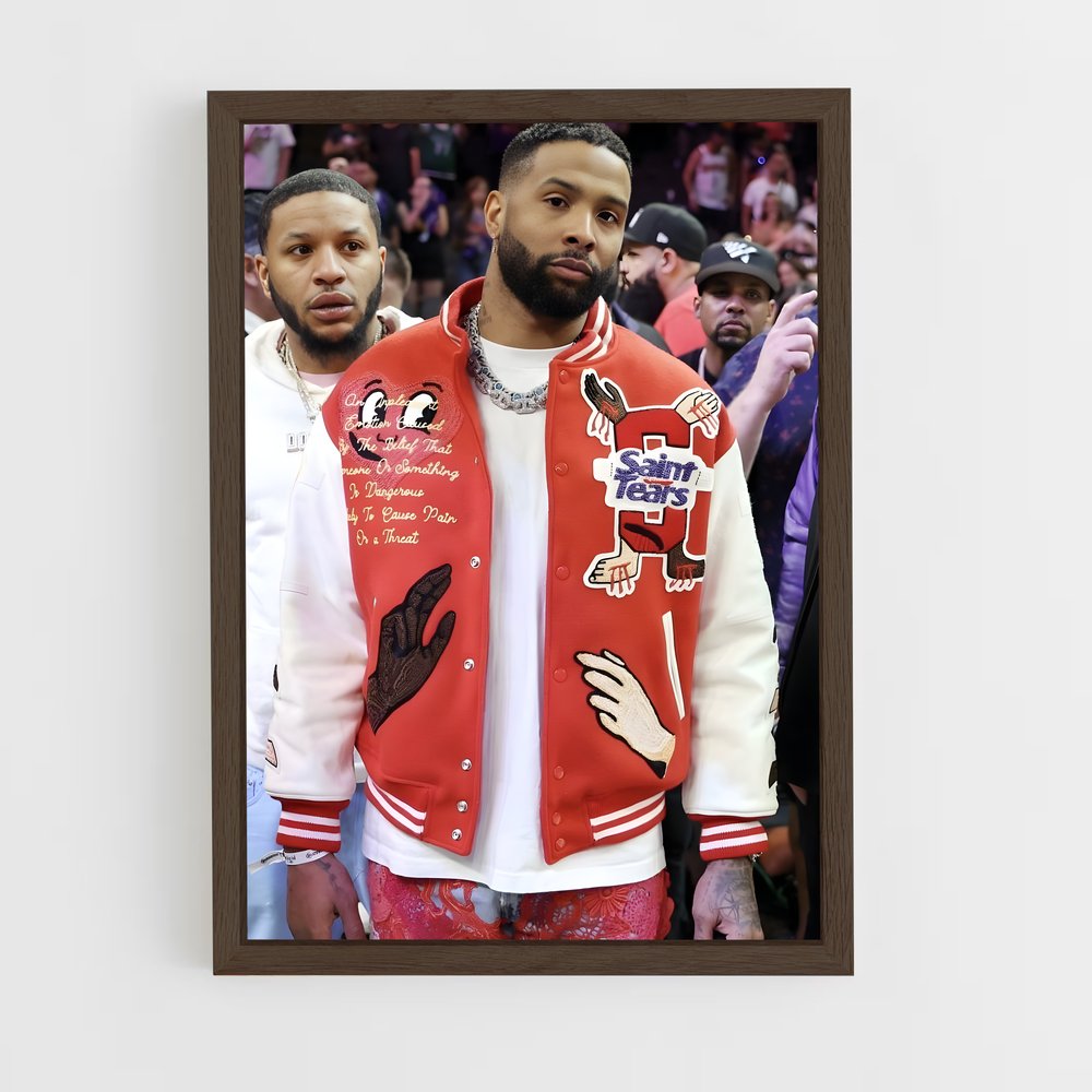 ap-odell beckham jr-4 cadre Bois foncé