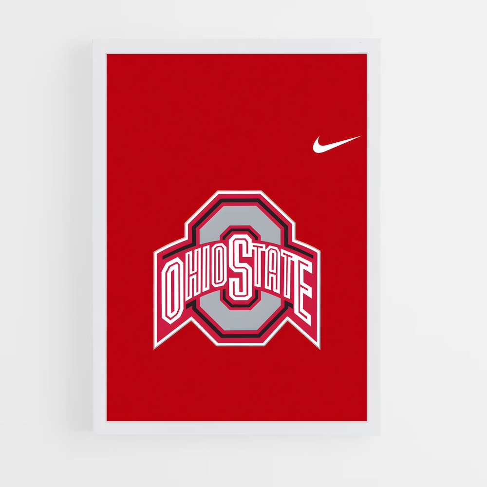 ap-ohio state buckeyes-5 cadre Blanc
