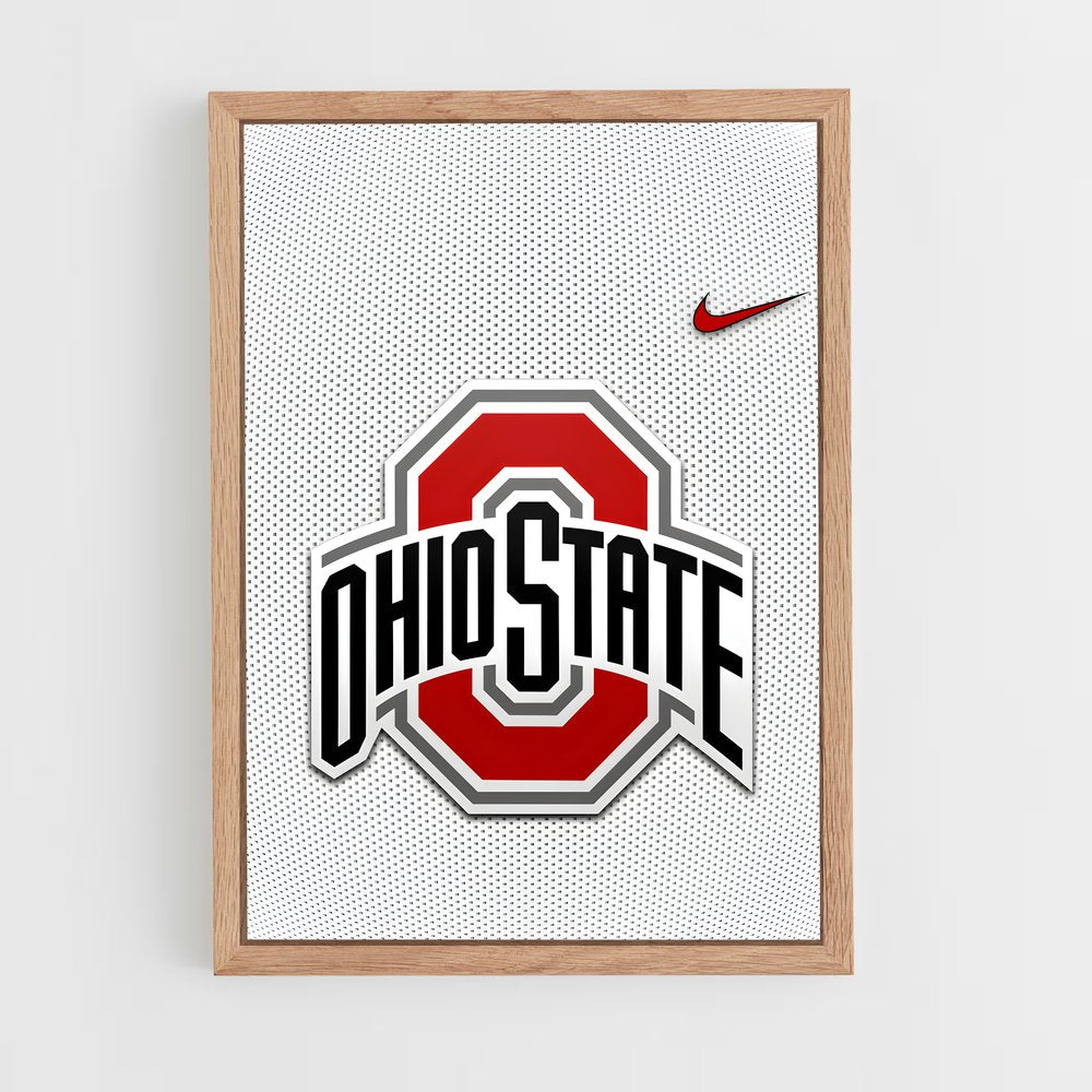 ap-ohio state buckeyes-8 cadre Bois clair