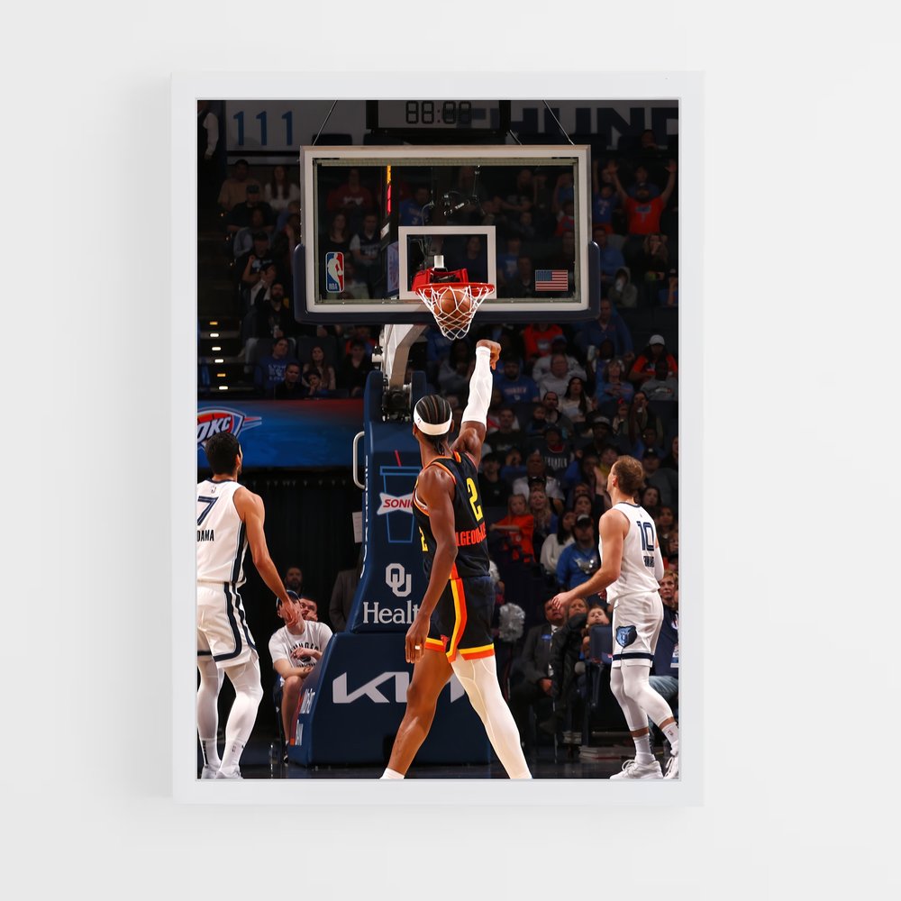 ap-oklahoma city thunder-6 cadre Blanc