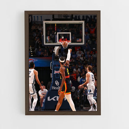 ap-oklahoma city thunder-6 cadre Bois foncé