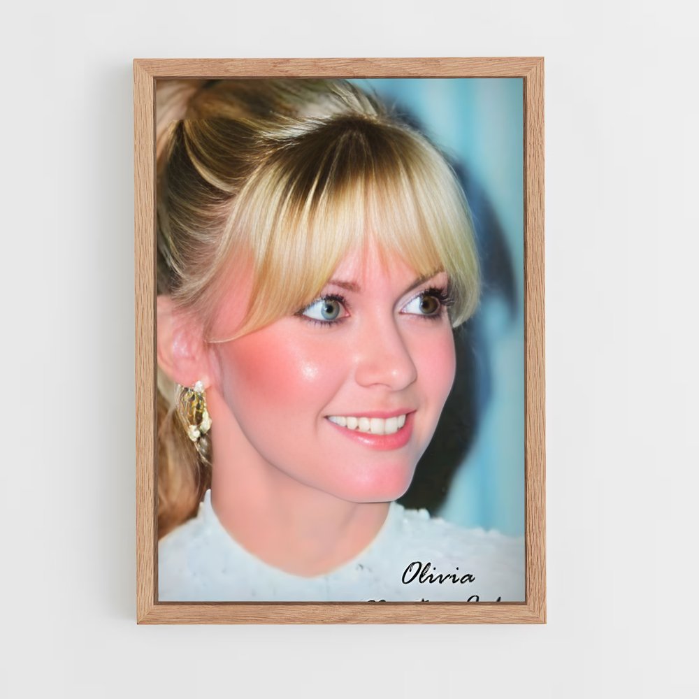 ap-olivia newton-john-10 cadre Bois clair
